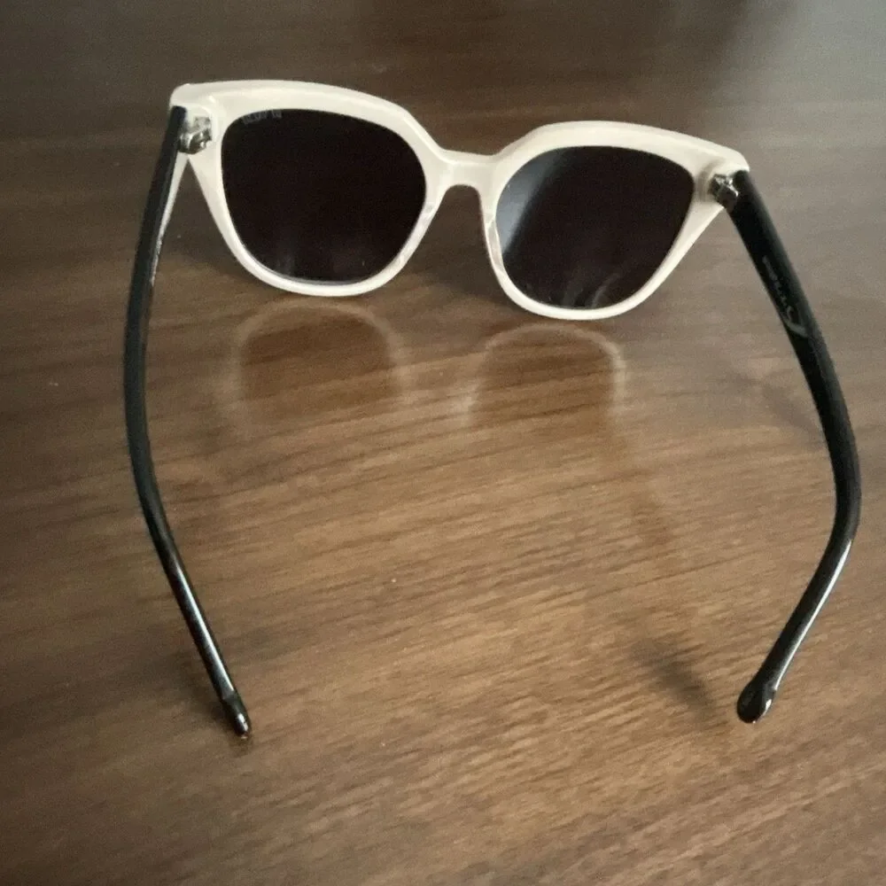 Di Valdi DV0193 Women's Cat Eye Sunglasses Black F Polarized Gradient pre owned